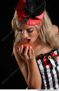 CHRISTY STANDING POSE WITH APPLE